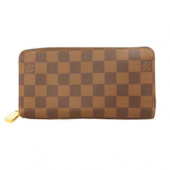 Louis Vuitton Damier Zippy Wallet N41661 Ebene Long for Men and Women